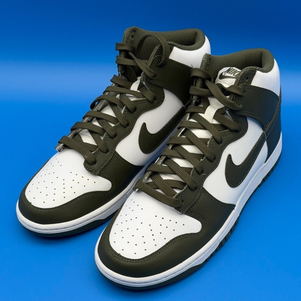 Nike Dunk Hi Retro Cargo Khaki‎ DD1399-107 Size 9M/10.5W